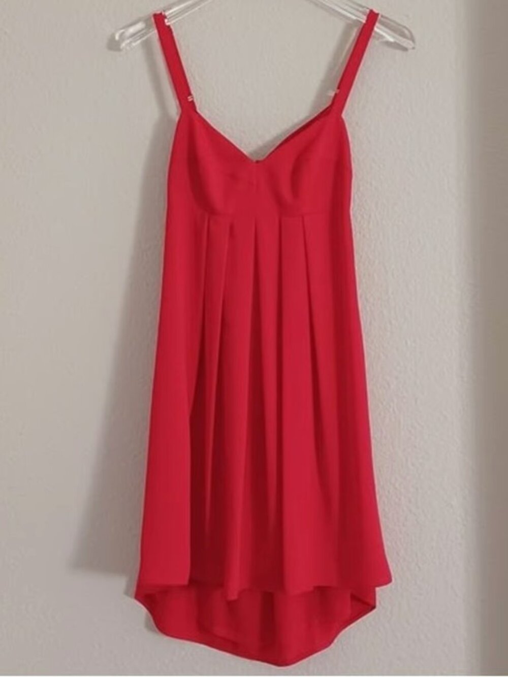 Amanda Uprichard Red High Low Mini Dress Open Back Bow S